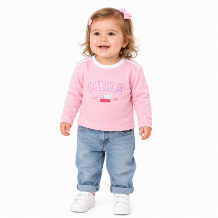 POLERA CHILE ROSADA KIDS