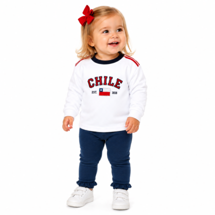 POLERA CHILE BLANCA KIDS